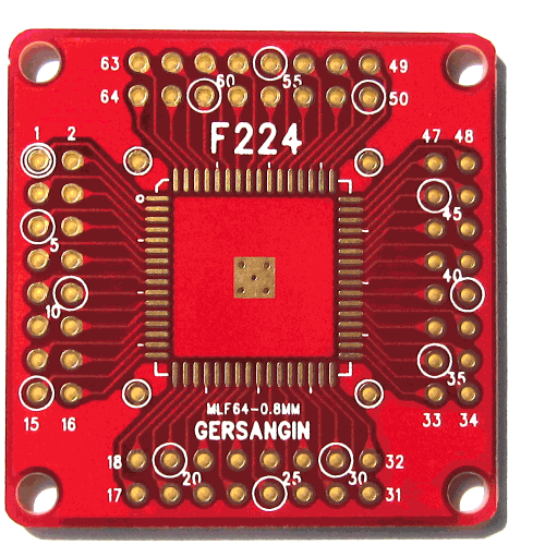 [F224] MLF 64 - 0.8MM 변환기판 | 파츠바다 - 모든 전자부품의 정답