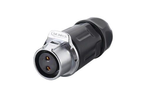 20파이 방수 커넥터 2핀 Female 중간 연결 플러그  LP-20-J02PP-01-001   [CNLINKO] | 파츠바다 - 모든 전자부품의 정답