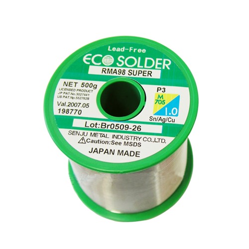 SENJU M705 RMA98 SUPER ECO무연납 은3% 0.6mm 500g | 파츠바다 - 모든 전자부품의 정답