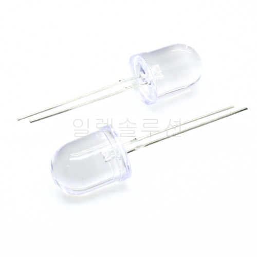 10파이 고휘도 발광 다이오드 라운드 LED  화이트 White | 파츠바다 - 모든 전자부품의 정답