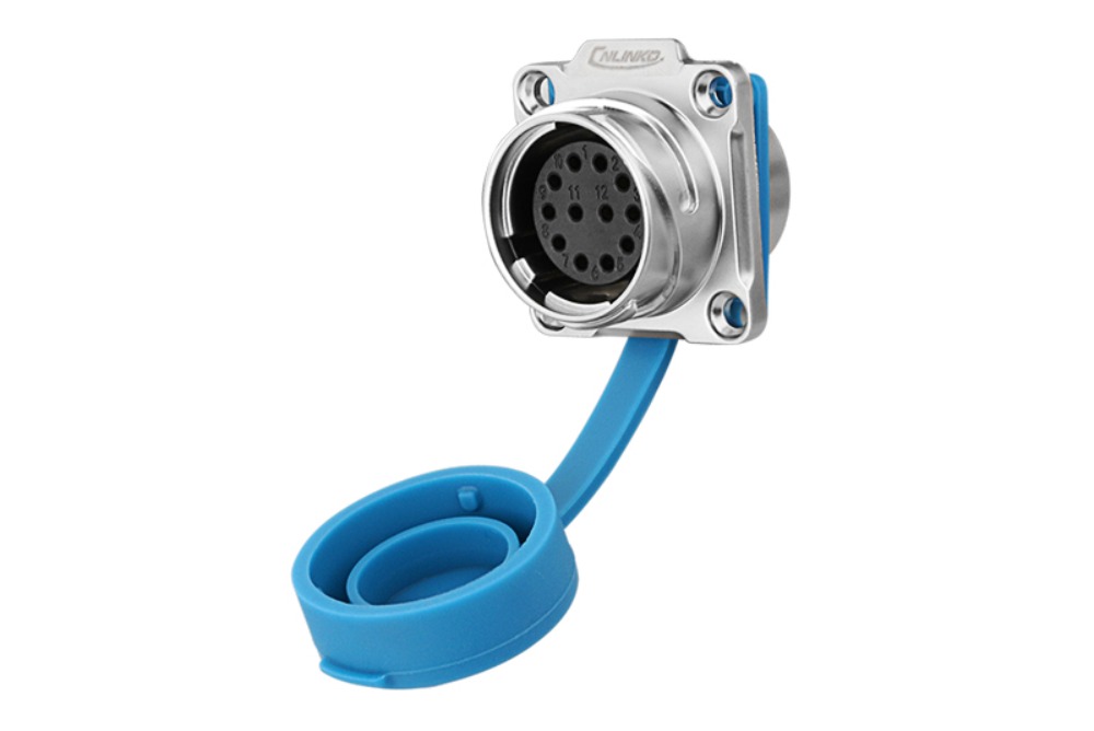 24파이 방수 커넥터 12핀 Female 소켓  DH-24-J12SX | 파츠바다 - 모든 전자부품의 정답