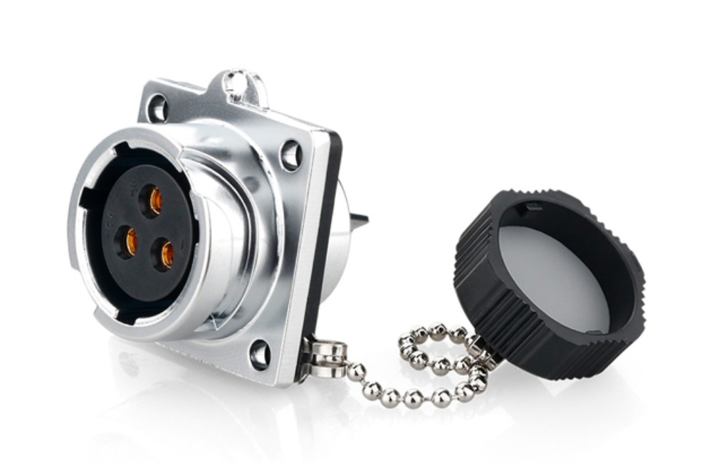 20파이 방수 커넥터 3핀  Female 소켓   YZ-20-J03SX | 파츠바다 - 모든 전자부품의 정답