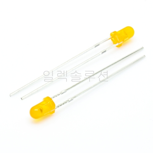 3파이 발광 다이오드 라운드 LED  오렌지 Orenge 3mm | 파츠바다 - 모든 전자부품의 정답