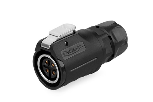 16파이 방수 커넥터 4핀 Female  플러그  LP-16-J04PE-01-001   [CNLINKO] | 파츠바다 - 모든 전자부품의 정답