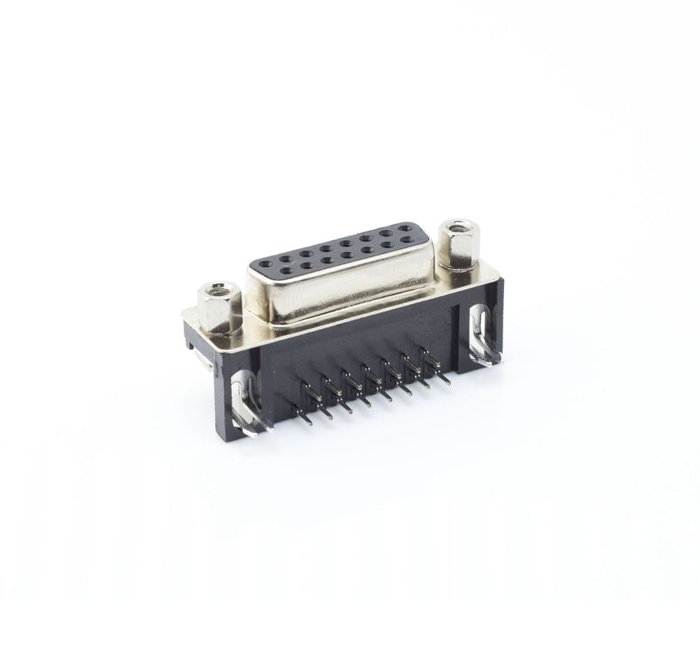 DS1037-15F 디서브 D-Sub 커넥터  기판용  FEMALE 2열 15pin | 파츠바다 - 모든 전자부품의 정답