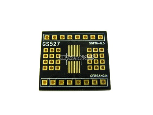 [GS527] SOP 16 - 0.5mm (600mil) 변환기판 | 파츠바다 - 모든 전자부품의 정답
