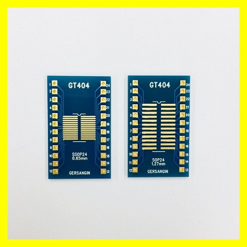 [GT 404] SSOP-24-0.65mm, SOP-24-1.27mm Double adapter 변환기판 pcb adapter TSSOP SO | 파츠바다 - 모든 전자부품의 정답