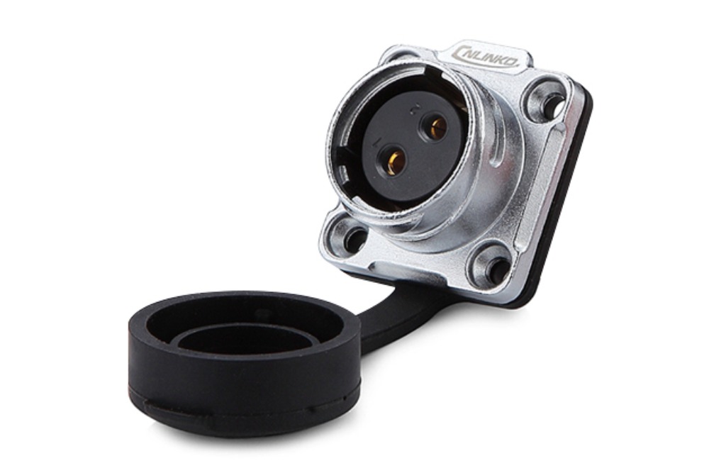 20파이 방수 커넥터 2핀 Female 소켓  DH-20-J02SX | 파츠바다 - 모든 전자부품의 정답