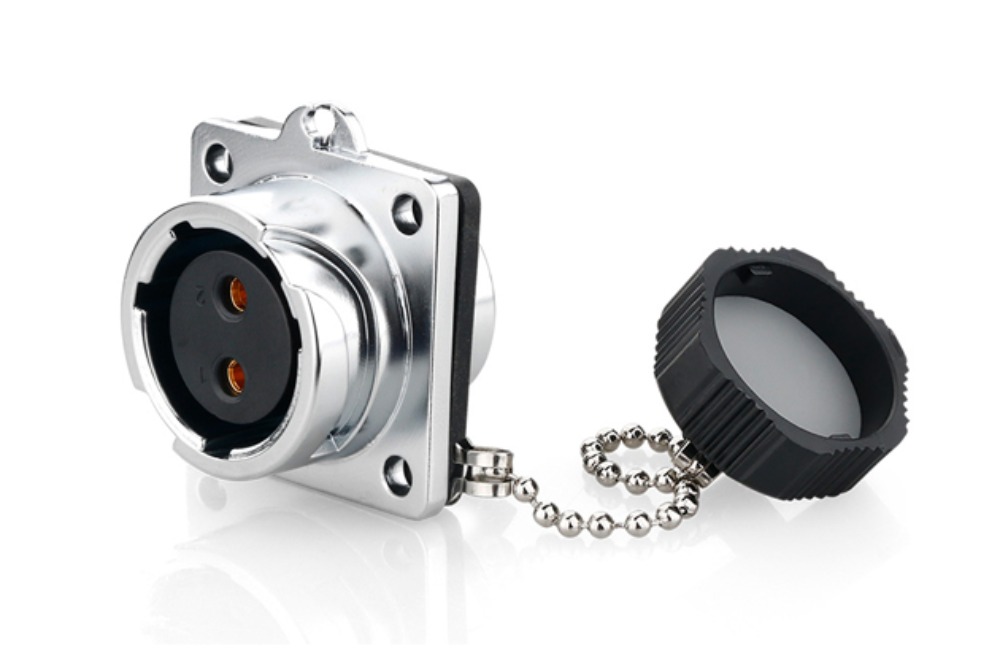 20파이 방수 커넥터 2핀  Female 소켓   YZ-20-J02SX | 파츠바다 - 모든 전자부품의 정답