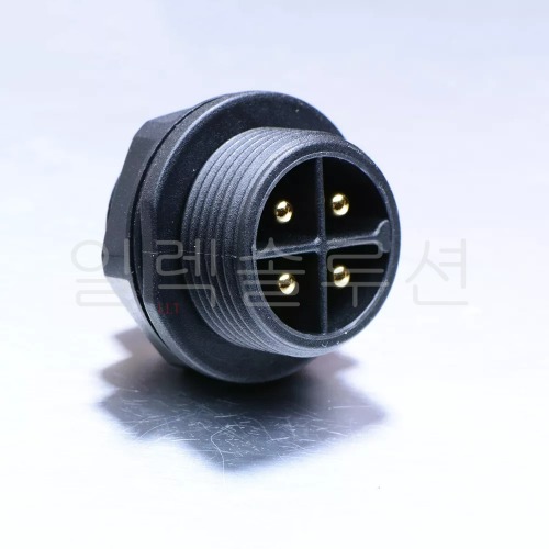 25파이 4PIN  M25-4 소켓  방수커넥터 IP67   워터프루프 LLT | 파츠바다 - 모든 전자부품의 정답