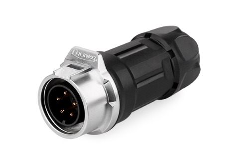 16파이 방수 커넥터 5핀 Male 중간 플러그  LP-16-C05PP-01-001   [CNLINKO] | 파츠바다 - 모든 전자부품의 정답