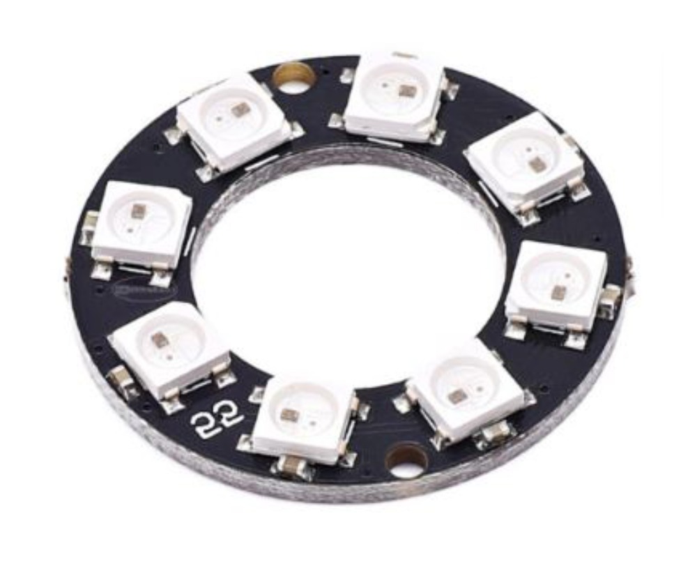 네오픽셀 8비트 5V RGB LED 원형 패널 WS2812 | 파츠바다 - 모든 전자부품의 정답