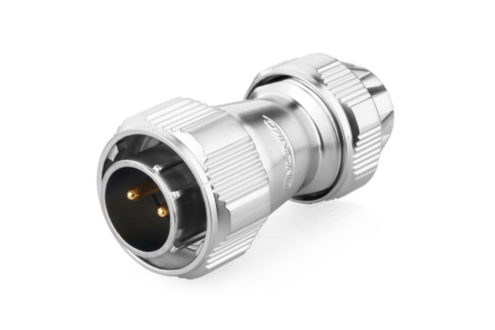 20파이 방수 커넥터 2핀 Male 플러그   YZ-20-C02PE | 파츠바다 - 모든 전자부품의 정답