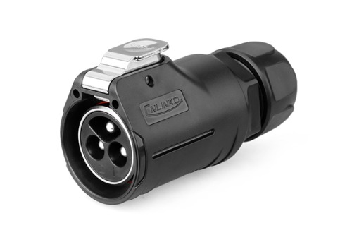 28파이 방수 커넥터 3핀 Male 플러그  LP-28-C03PE-01-001   [CNLINKO] | 파츠바다 - 모든 전자부품의 정답