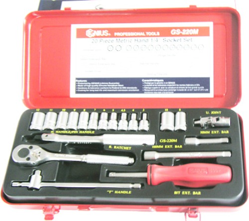 ENIUS GS-220M 핸드소켓렌치세트 20PCS | 파츠바다 - 모든 전자부품의 정답