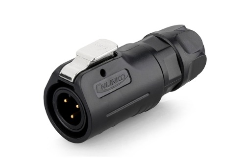 12파이 방수 커넥터 3핀 Male 플러그  LP-12-C03PE-02-001   [CNLINKO] | 파츠바다 - 모든 전자부품의 정답