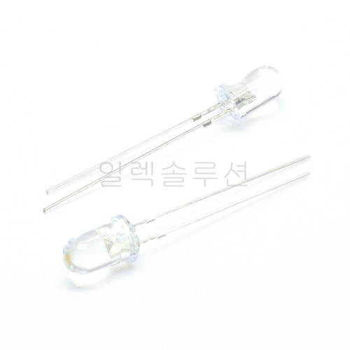 5파이 고휘도 발광 다이오드 라운드 LED 화이트 White | 파츠바다 - 모든 전자부품의 정답