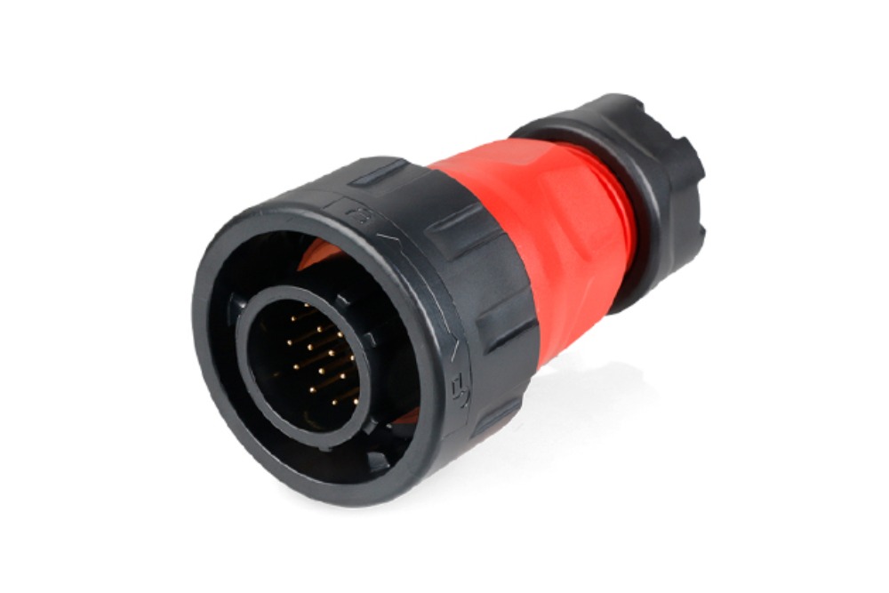 24파이 방수 커넥터 19핀 Male 플러그  YM-24-C19PE | 파츠바다 - 모든 전자부품의 정답