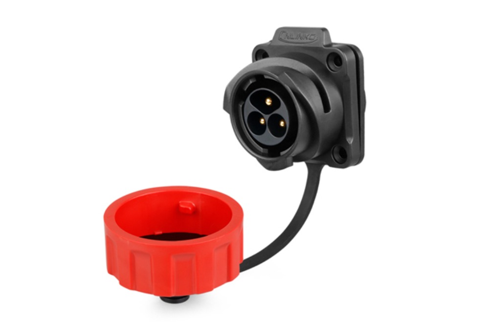 24파이 방수 커넥터 3핀 Female 소켓  YM-24-J03SX | 파츠바다 - 모든 전자부품의 정답