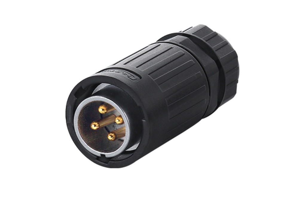 20파이 방수 커넥터 4핀 Male 플러그  YA-20-C04PE | 파츠바다 - 모든 전자부품의 정답