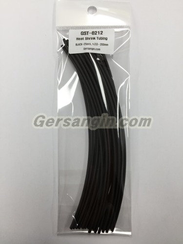GST-8312_열수축튜브 Heat Shrink Tubing Black-25pcs_파이3.0x200mm | 파츠바다 - 모든 전자부품의 정답