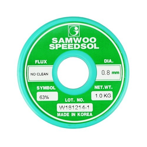 삼우비철 고품질 일반납 솔더(노크린) RS63/PB37 0.8mm 1Kg | 파츠바다 - 모든 전자부품의 정답