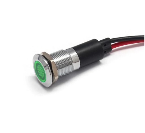 12파이 그린 LED 표시등 램프 시그널 인디게이터  와이어타입 | 파츠바다 - 모든 전자부품의 정답