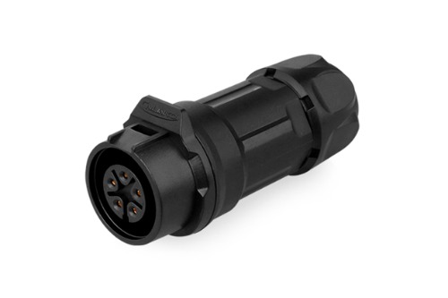 16파이 방수 커넥터 5핀 Female 중간 플러그  LP-16-J05PP-02-001   [CNLINKO] | 파츠바다 - 모든 전자부품의 정답