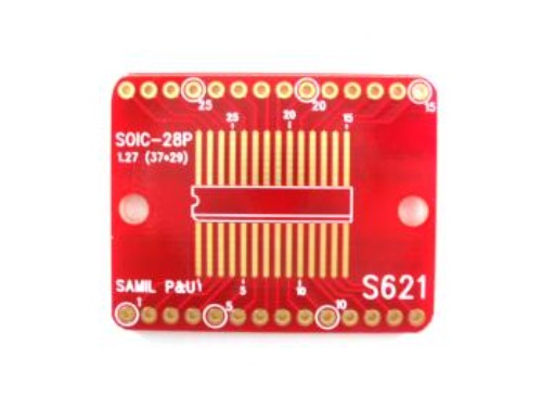 [S621] SOIC - 28P 변환기판 | 파츠바다 - 모든 전자부품의 정답