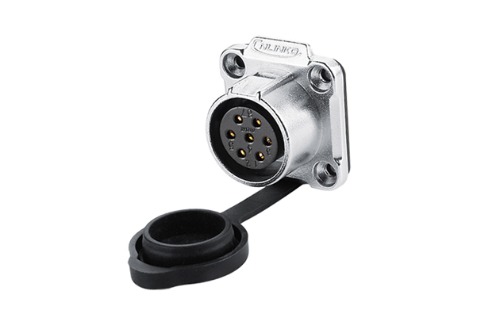 사각 방수 커넥터 소켓 7핀 Female  플러그  LP-20-J07SX-03-401   [CNLINKO] | 파츠바다 - 모든 전자부품의 정답