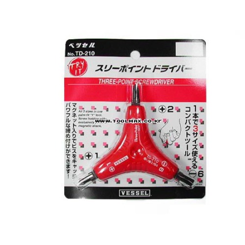 VESSEL 3POINT드라이버세트 TD-210 | 파츠바다 - 모든 전자부품의 정답