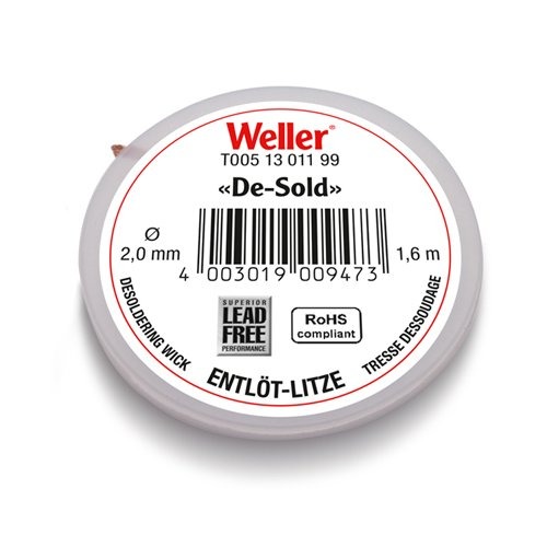 WELLER 납 제거 솔더윅 2.5mmx1.6M | 파츠바다 - 모든 전자부품의 정답