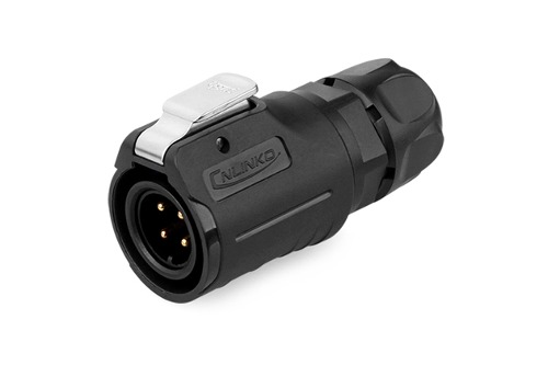 16파이 방수 커넥터 4핀 Male 플러그  LP-16-C04PE-02-001   [CNLINKO] | 파츠바다 - 모든 전자부품의 정답