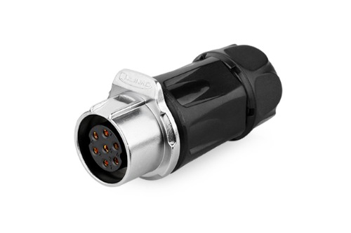 20파이 방수 커넥터 9핀 Female 중간 연결 플러그  LP-20-J09PP-01-001A   [CNLINKO] | 파츠바다 - 모든 전자부품의 정답