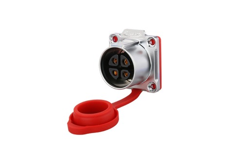 사각 방수 커넥터 소켓  4핀 Female   LP-24-J04SX-03-401   [CNLINKO] | 파츠바다 - 모든 전자부품의 정답