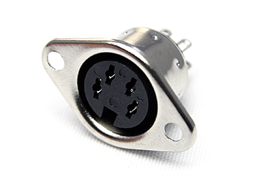 딘잭 DIN-4S  4PIN  DIN JACK CONNECTOR | 파츠바다 - 모든 전자부품의 정답