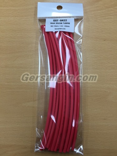 GST-8422_열수축튜브 Heat Shrink Tubing Red-20pcs_파이4.0x200mm | 파츠바다 - 모든 전자부품의 정답
