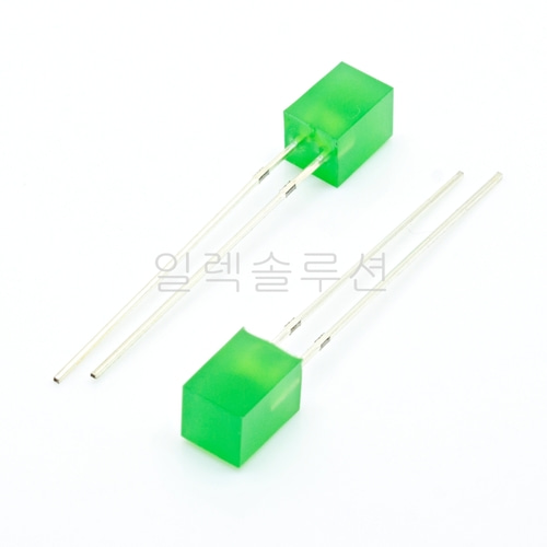 5X5 사각 발광 다이오드 LED  그린 Green | 파츠바다 - 모든 전자부품의 정답