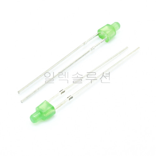 꼭지타입 발광 다이오드 LED  그린 Green | 파츠바다 - 모든 전자부품의 정답