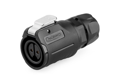 16파이 방수 커넥터 2핀 Female 플러그  LP-16-J02PE-02-001   [CNLINKO] | 파츠바다 - 모든 전자부품의 정답