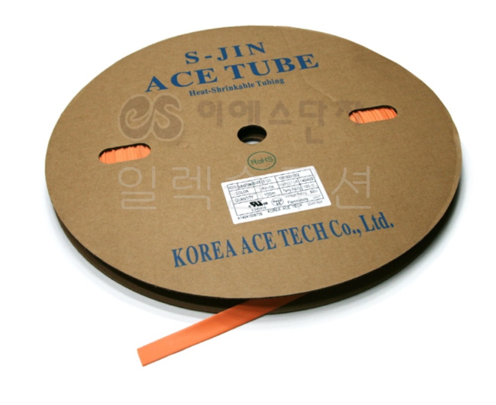 S-J1   3파이 황색  100m  열수축튜브 Heat Shrink Tubing | 파츠바다 - 모든 전자부품의 정답