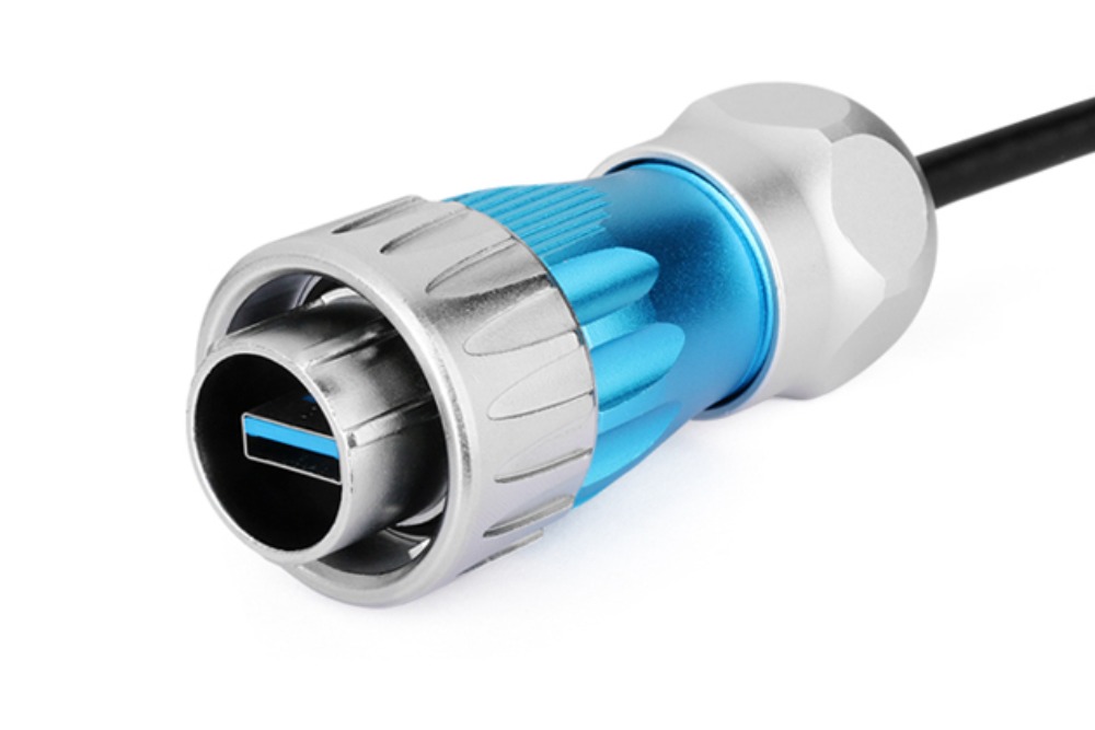 24파이 USB3.0 방수 커넥터 Male 플러그  DH-24-C/USB3/016/PE-43-001 | 파츠바다 - 모든 전자부품의 정답