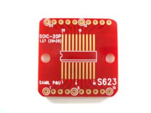 [S623] SOIC - 20P 변환기판 | 파츠바다 - 모든 전자부품의 정답