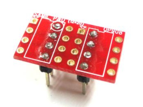 [OP908] Single to Dule Op-Amp Dip Adapter 변환기판 | 파츠바다 - 모든 전자부품의 정답