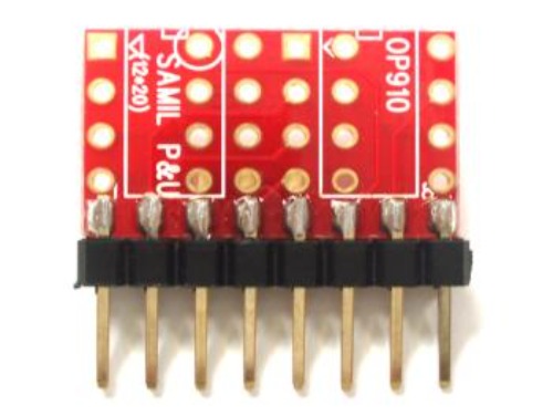 [OP910] Single to Dule Op-Amp SIL Adapter 변환기판 | 파츠바다 - 모든 전자부품의 정답