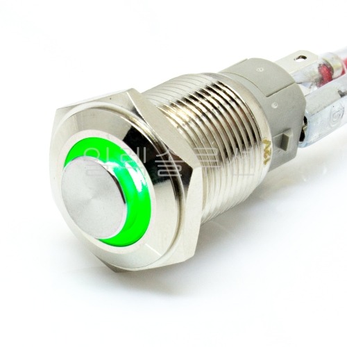 QN16-F2-11/G  16파이   방수 메탈 푸쉬 버튼 스위치 LED PUSH BUTTON SWTICH QIANNIAN | 파츠바다 - 모든 전자부품의 정답