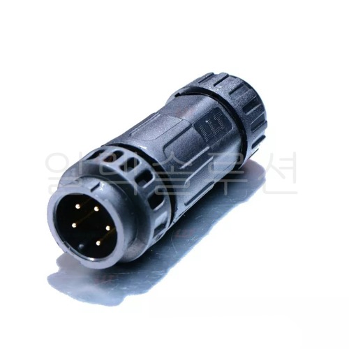 19파이 5PIN  M19-5 플러그  방수커넥터 IP67   워터프루프 LLT | 파츠바다 - 모든 전자부품의 정답