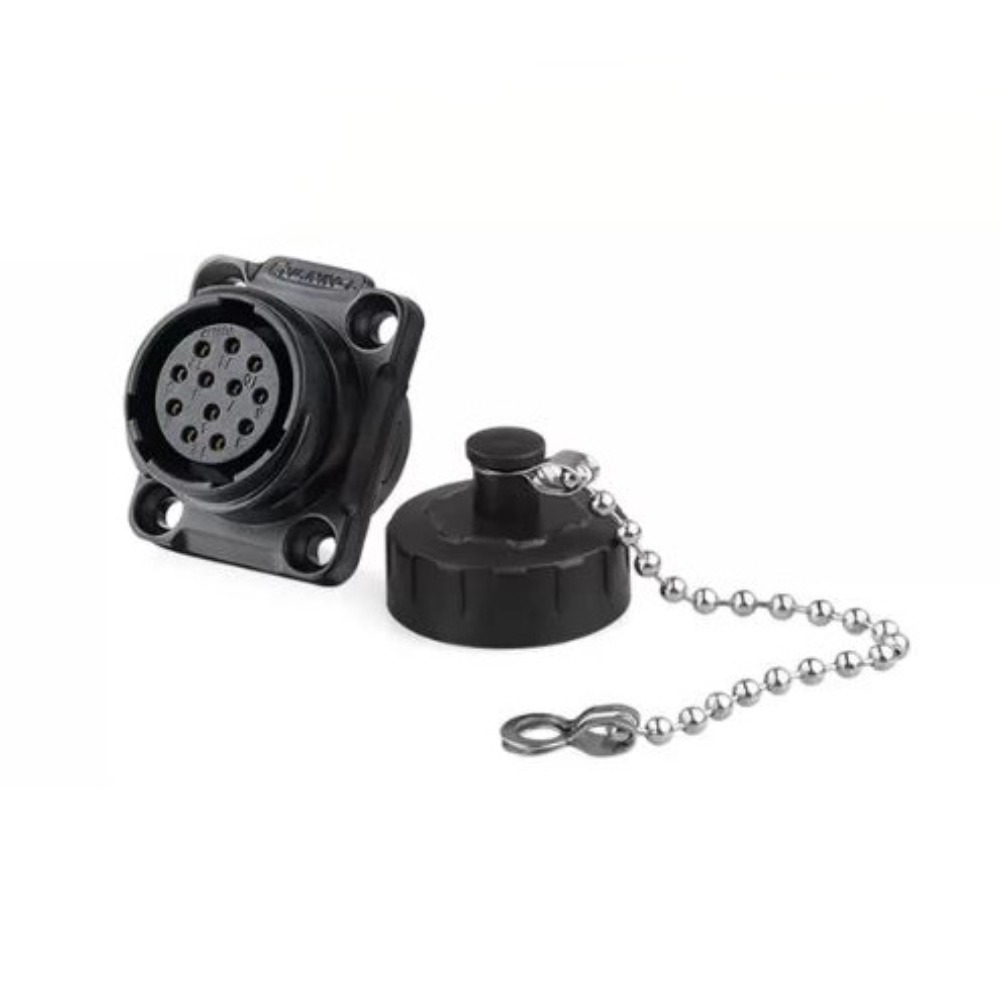 20파이 방수 커넥터 12핀 Female 소켓  YM-20-J12SX | 파츠바다 - 모든 전자부품의 정답