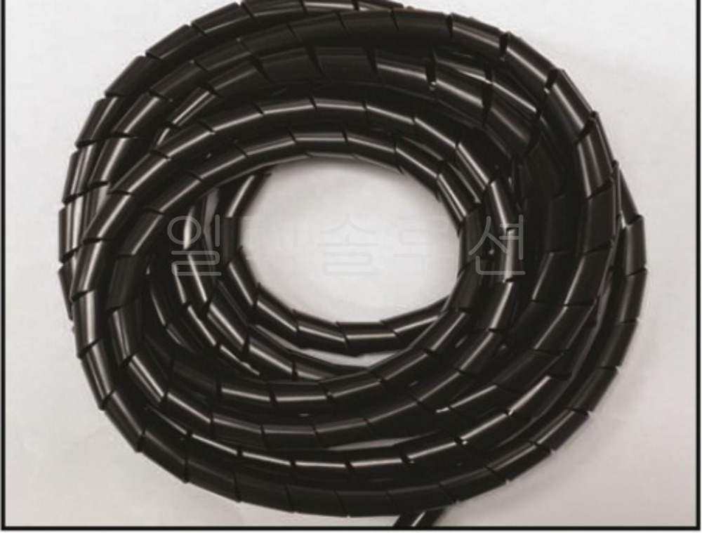 JDH-2  흑색   헬리컬밴드  돼지꼬리밴드 케이블 전선정리    5m | 파츠바다 - 모든 전자부품의 정답