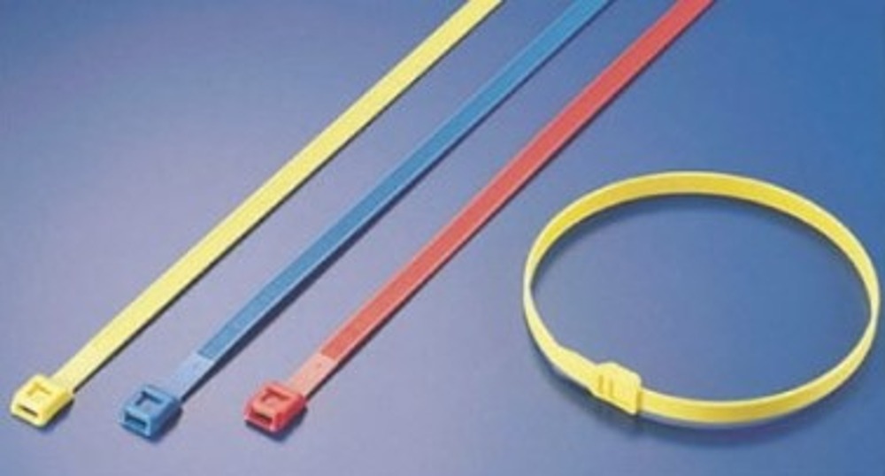 JIC-391  391mm  적색  날카롭지 않은 안전 케이블 타이  전오전기 100개 | 파츠바다 - 모든 전자부품의 정답